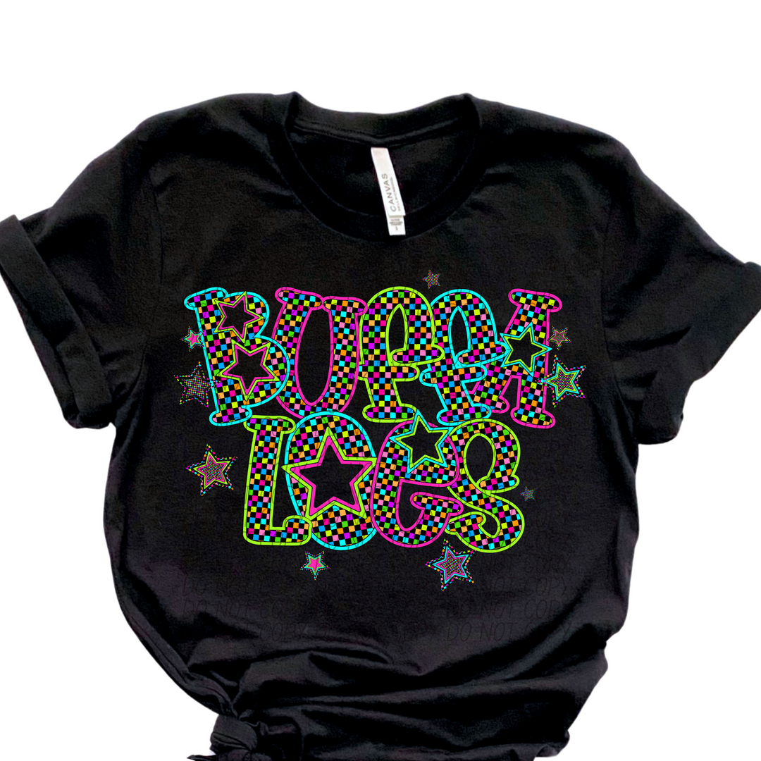 Neon Star Mascots DTF Print