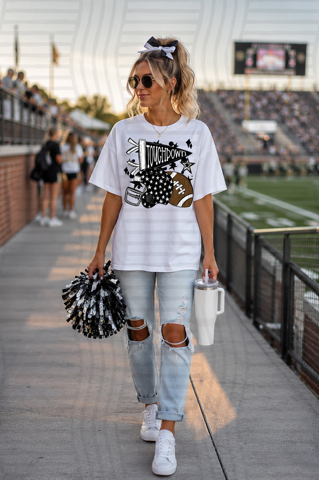 Touchdown Helmet DTF Print