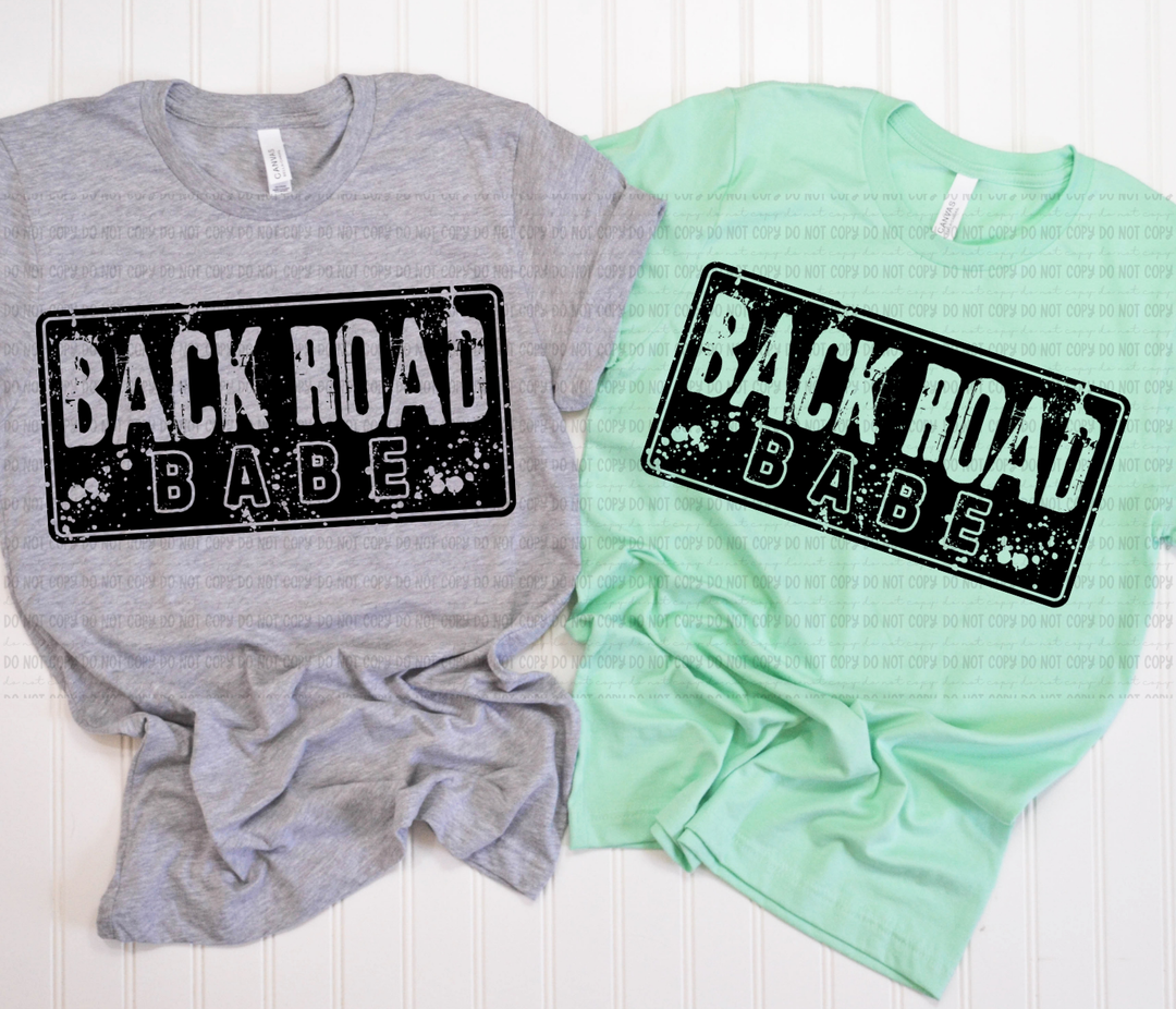 Back Road Babe  DTF Print