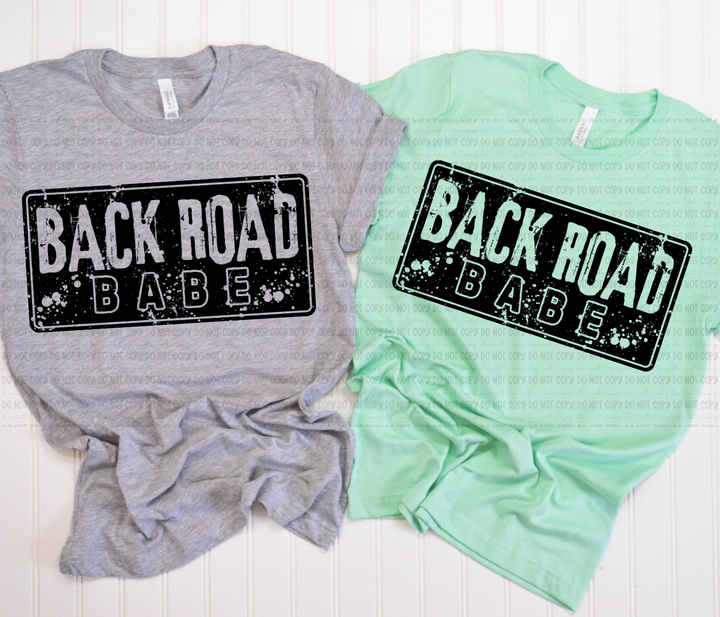 Back Road Babe  DTF Print
