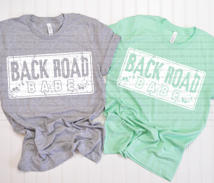 Back Road Babe  DTF Print