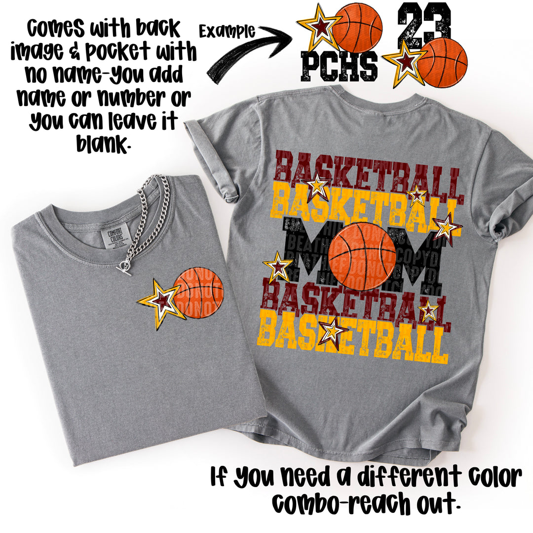 Basketball Mom Collection POCKET DTF Print