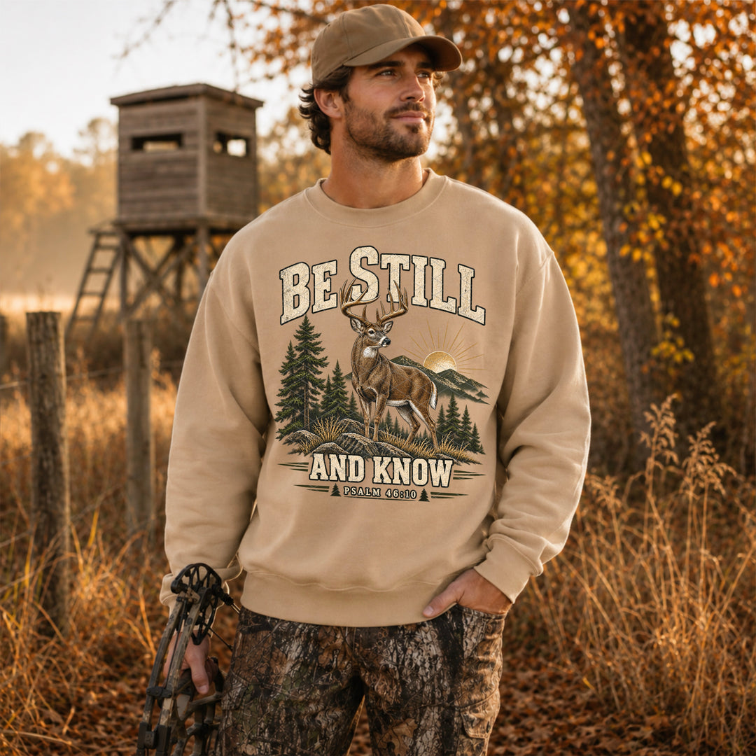 Be Still And Know Deer DTF Print