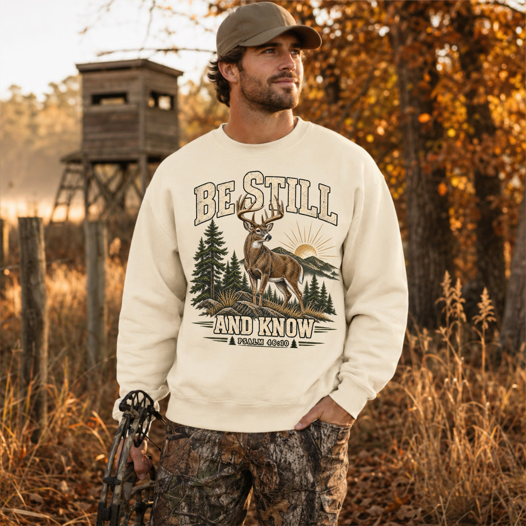 Be Still And Know Deer DTF Print