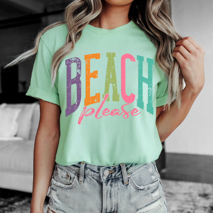 Beach Please DTF Print