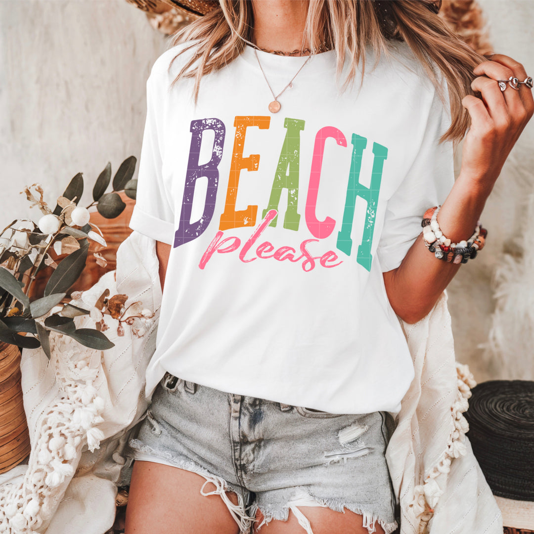 Beach Please DTF Print