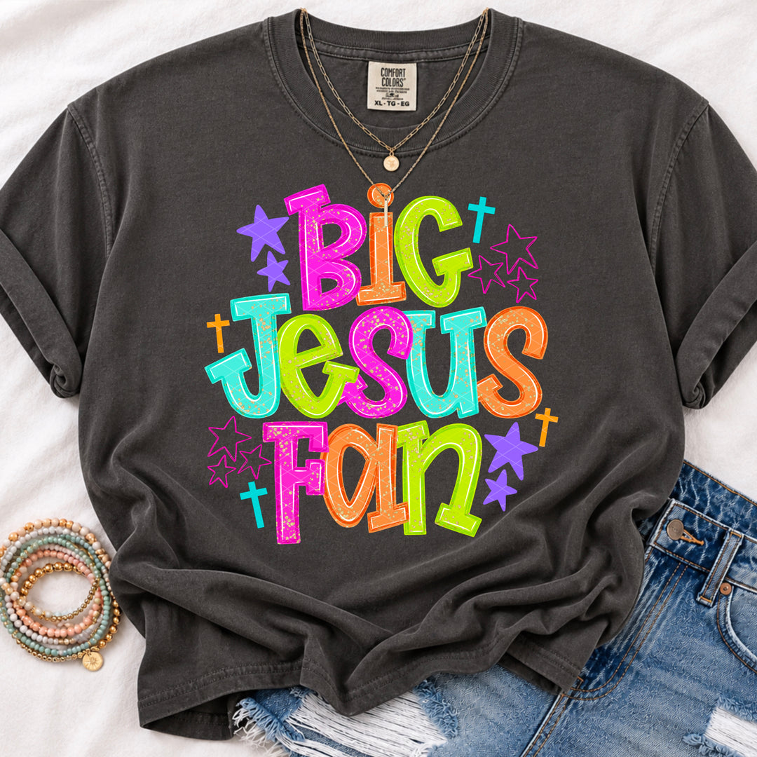Big Jesus Fan DTF Print