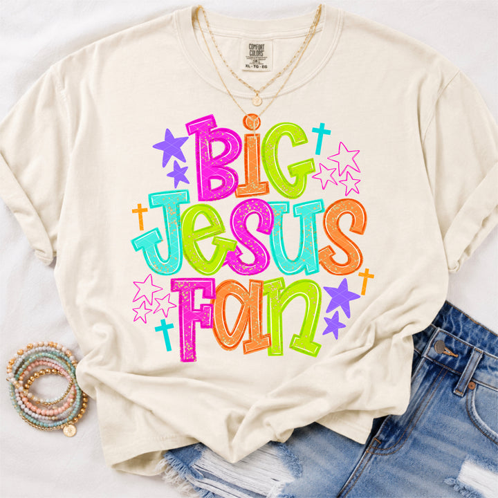 Big Jesus Fan DTF Print