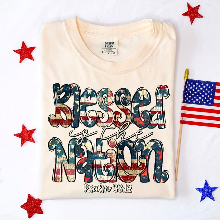 Blessed Is The Nation DTF Print