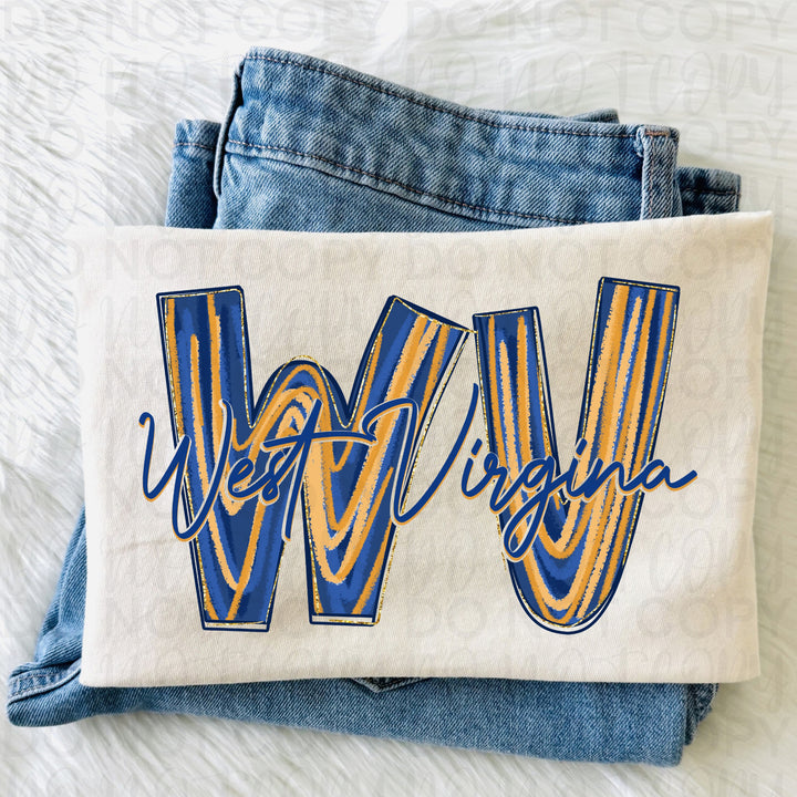 WV Brushstroke DTF Print