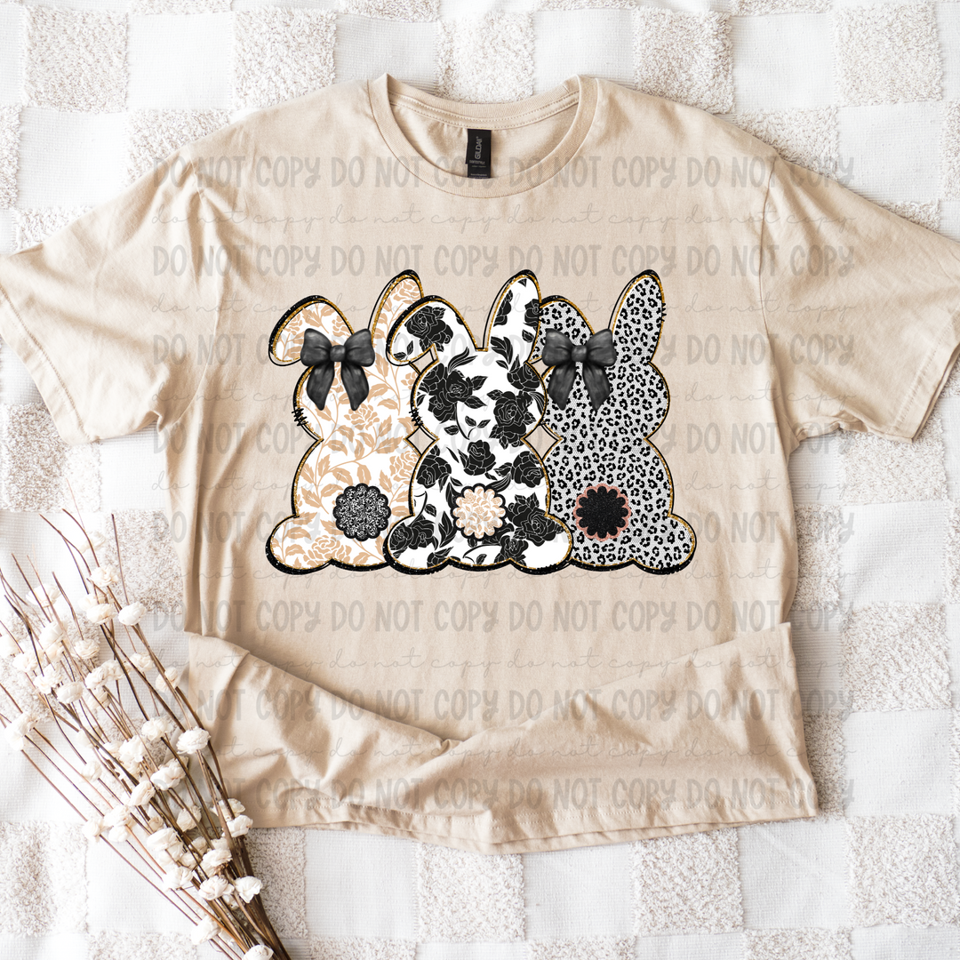 Bunny Trio 2 DTF Print