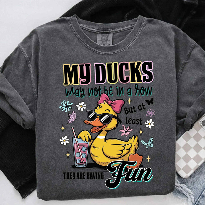 Ducks In A Row DTF Print