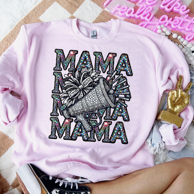 Stacked Mama Bling Sports DTF Print