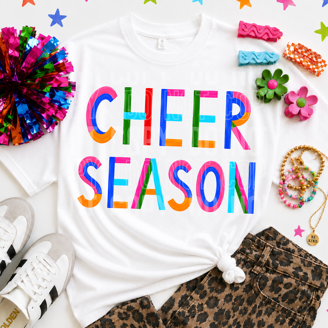 Cheer Season Colorblock DTF Print
