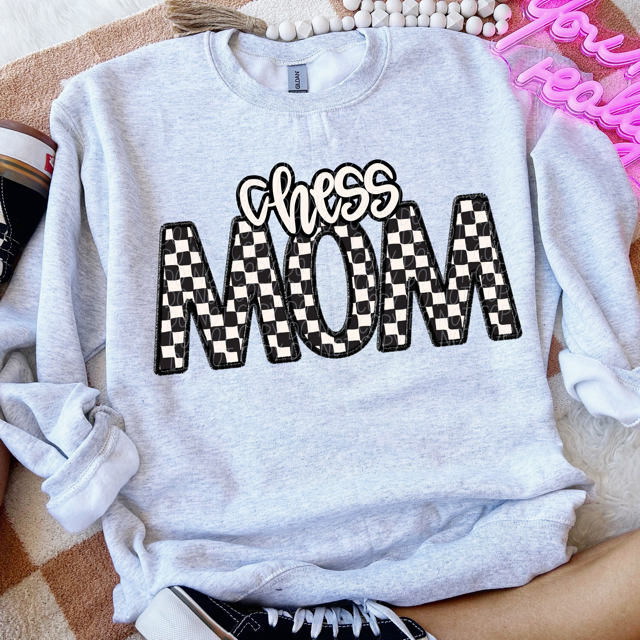 Checker Sports Mom DTF Print