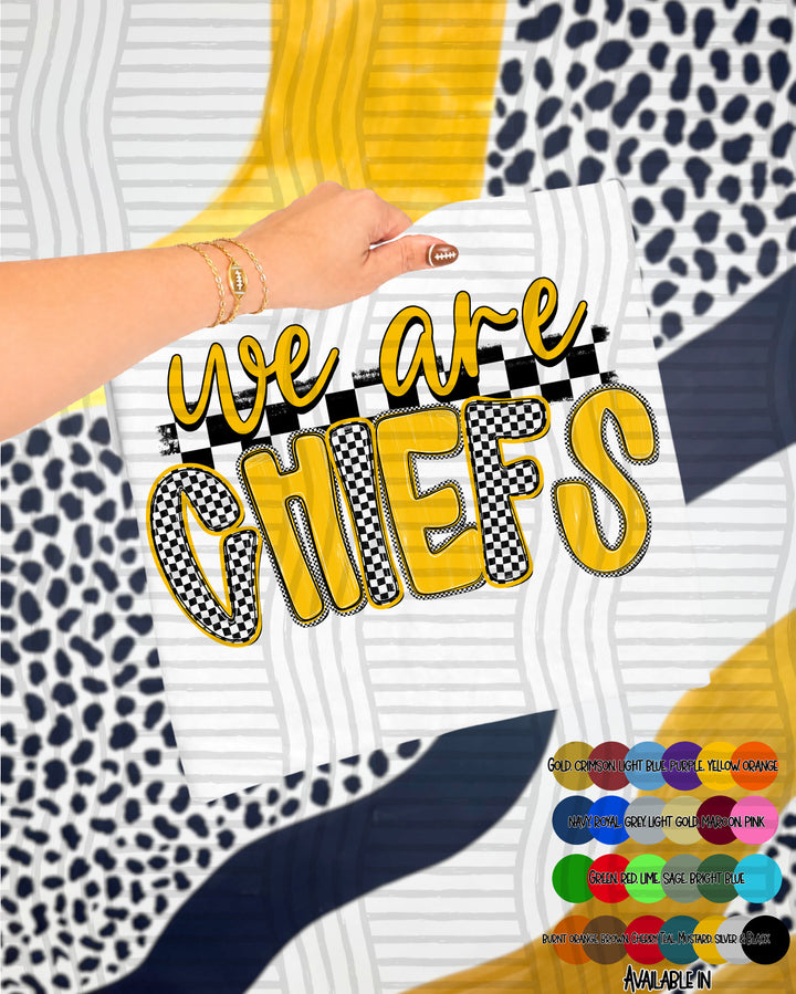 We Are Checker Crush Colors Mascots DTF Print