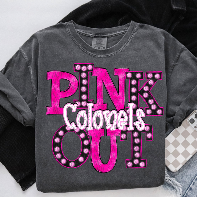 Pink Out Marquee DTF Print