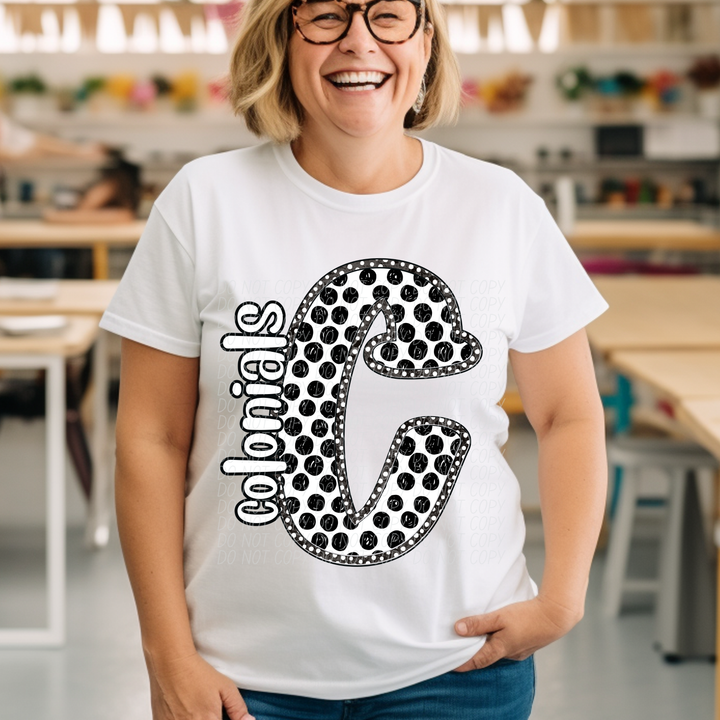 Polka Dot Mascots DTF Print