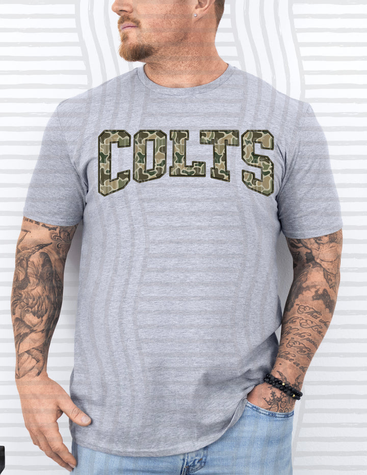 Simple Camo Arched Mascots DTF Print