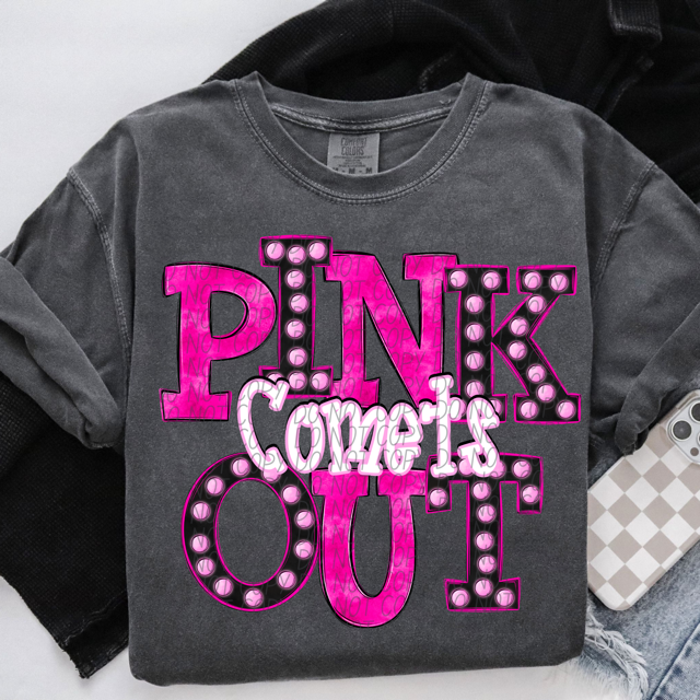 Pink Out Marquee DTF Print