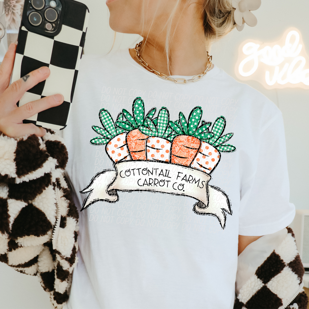 Cottontail Farms Carrot Co DTF Print