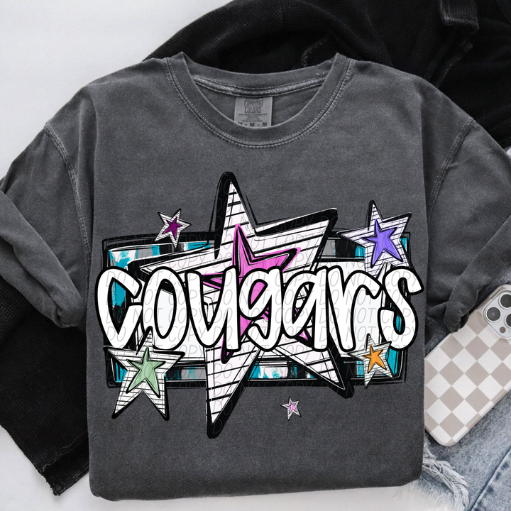 Bright Stars Mascots Youth DTF Print