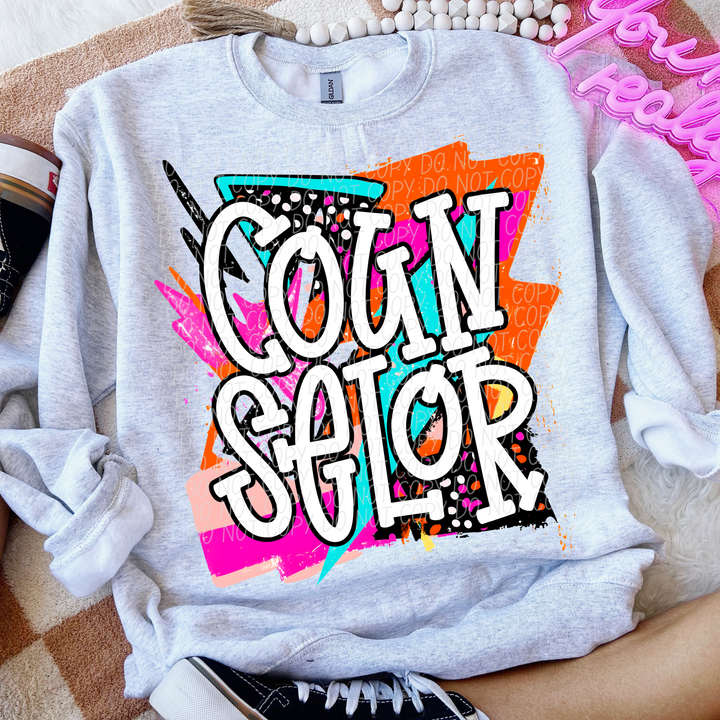 Bright Retro School Titles DTF Print