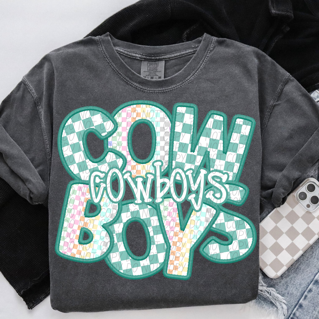 Spring Checker Mascots Youth DTF Print