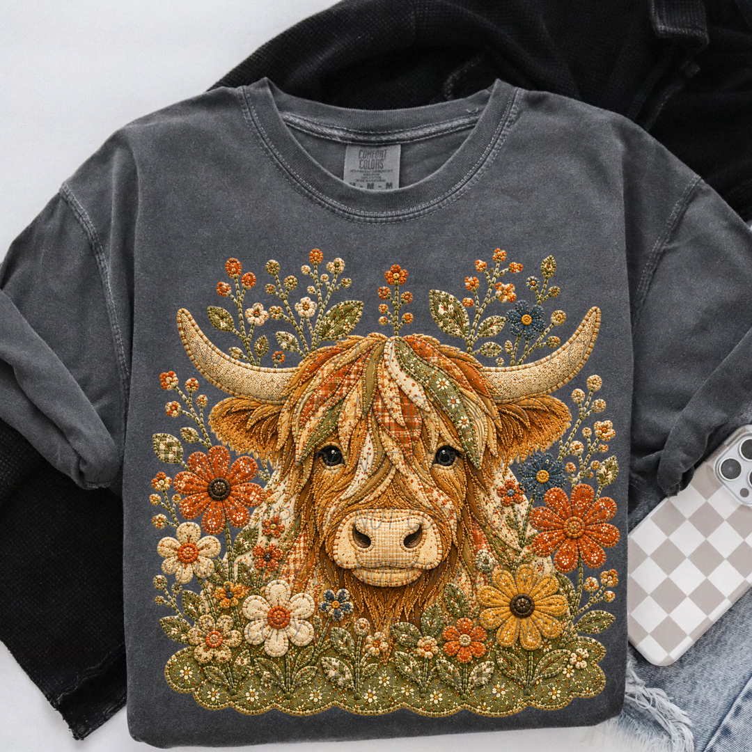 Fall Flowers DTF Print