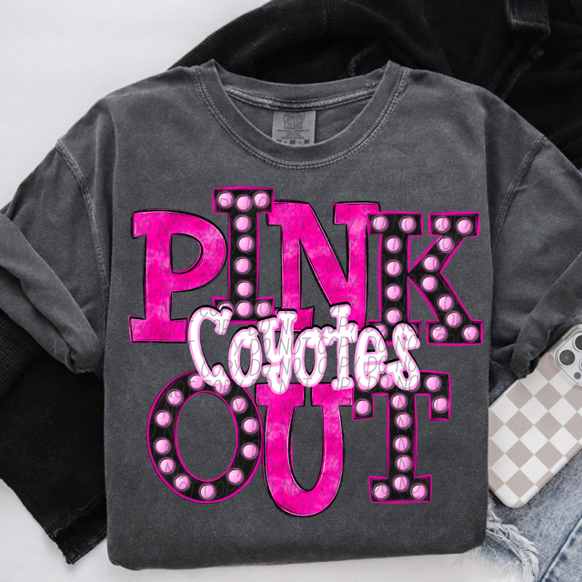 Pink Out Marquee DTF Print