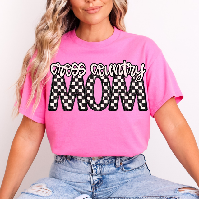 Checker Sports Mom DTF Print