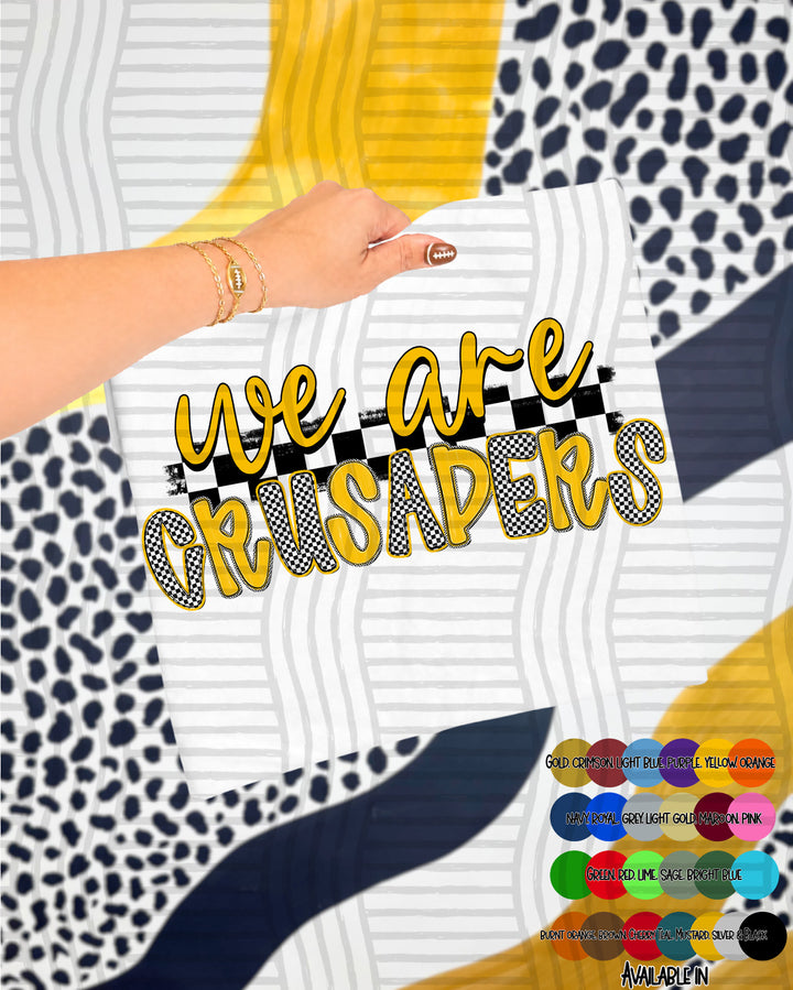 We Are Checker Crush Colors Mascots DTF Print