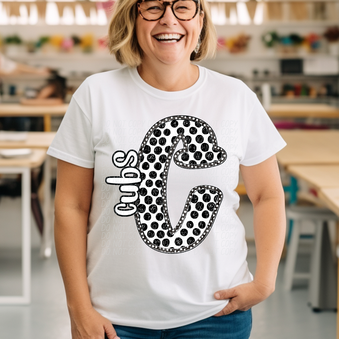 Polka Dot Mascots DTF Print