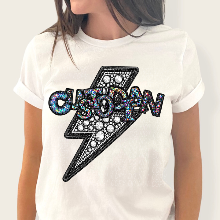 Faux Bling School Titles and Grades DTF Print