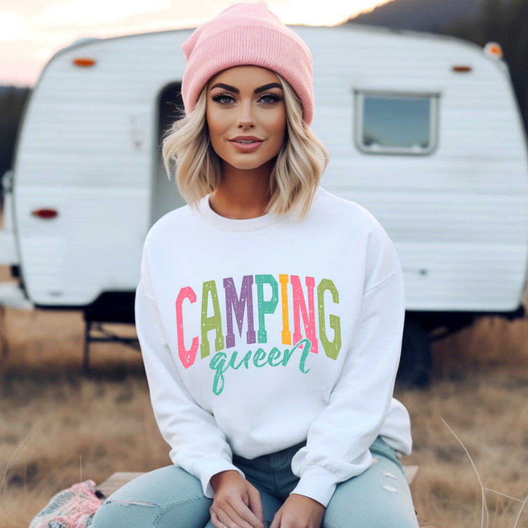 Camping Queen DTF Print