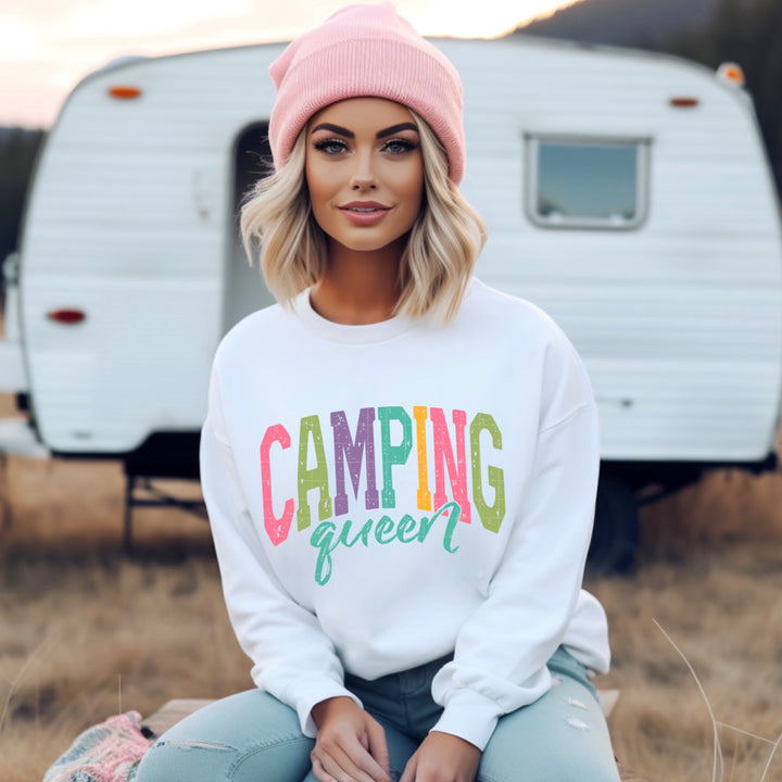 Camping Queen DTF Print