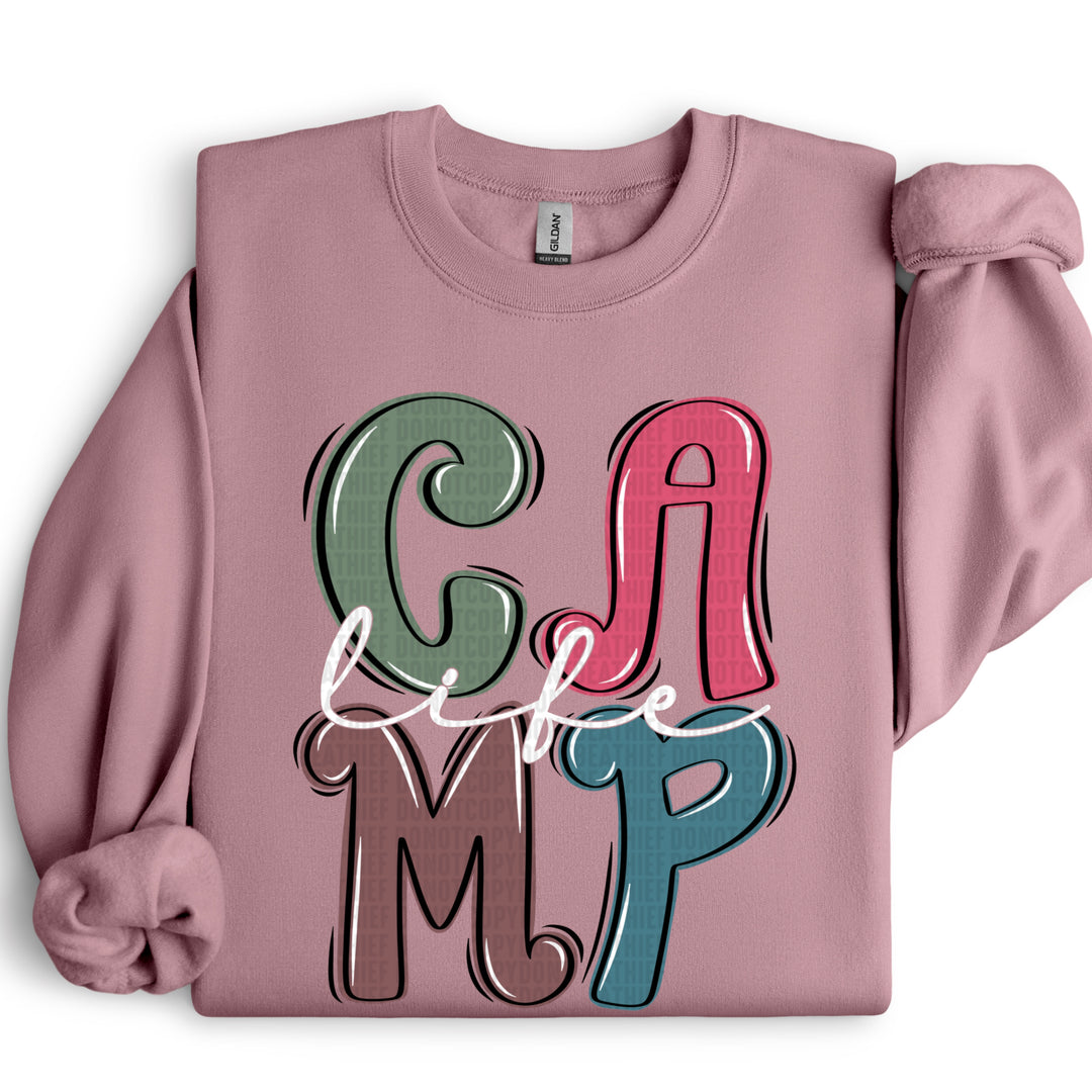 Camp Life DTF Print