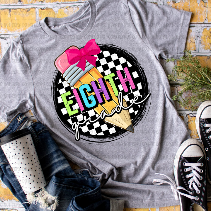 Checkered Grades DTF Print