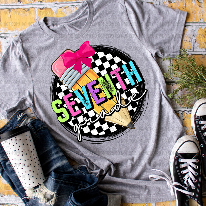 Checkered Grades DTF Print