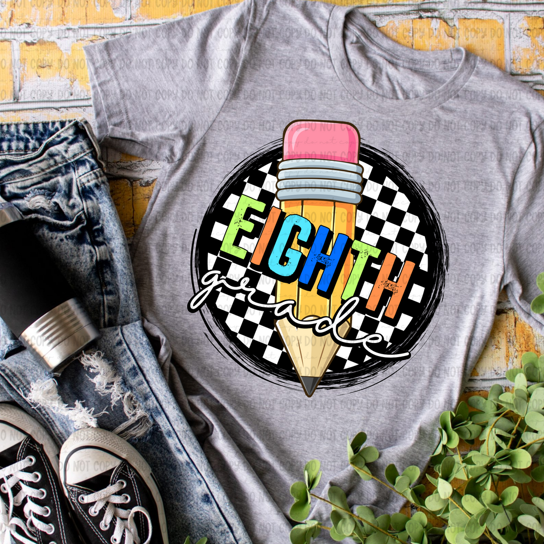 Checkered Grades DTF Print