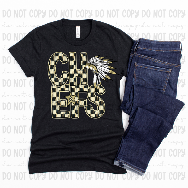 Checkered Mascots DTF Print