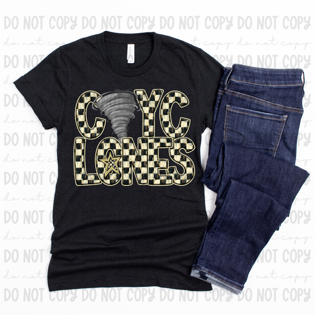 Checkered Mascots DTF Print