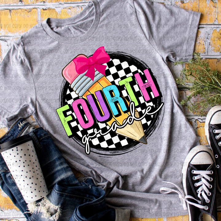 Checkered Grades DTF Print