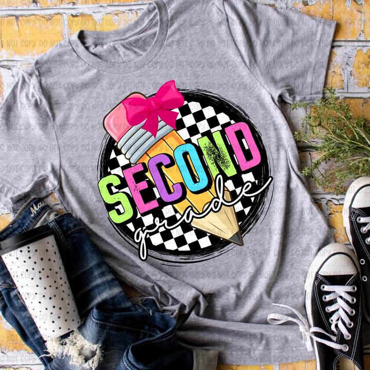 Checkered Grades DTF Print