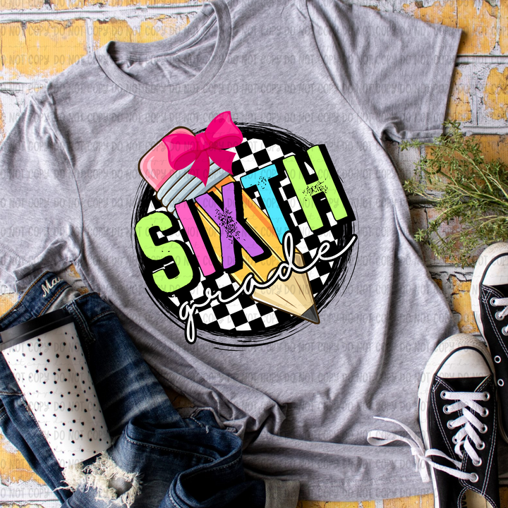 Checkered Grades DTF Print