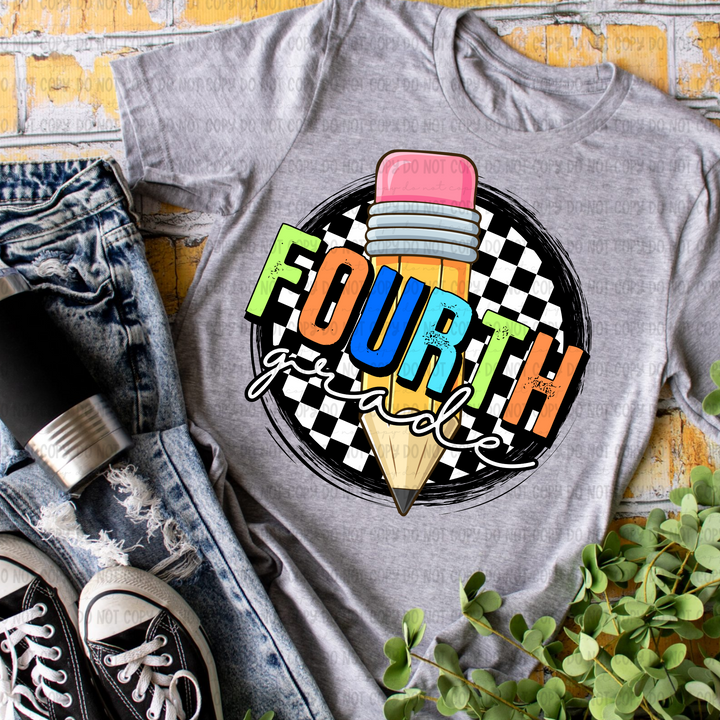 Checkered Grades DTF Print