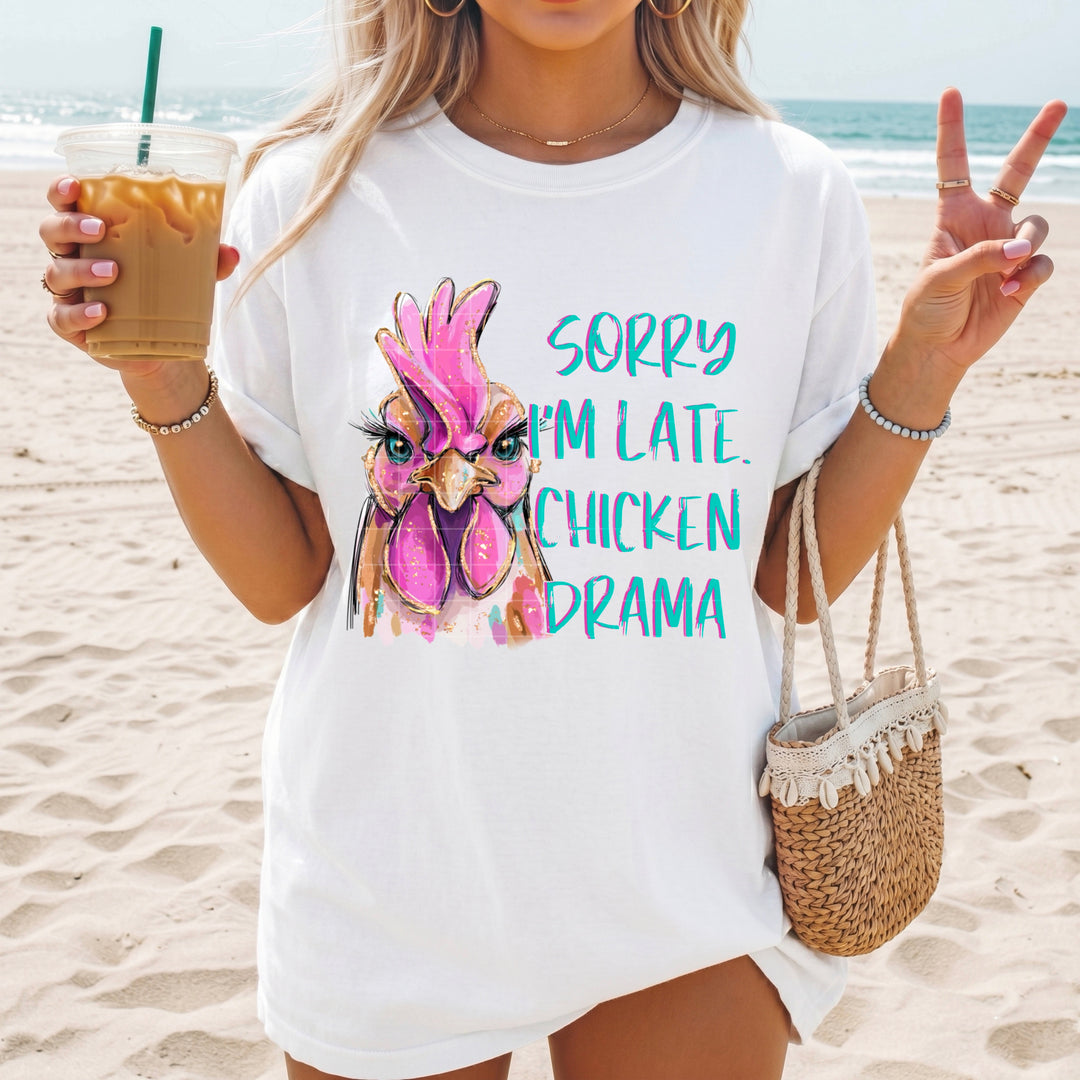 Chicken Drama DTF Print
