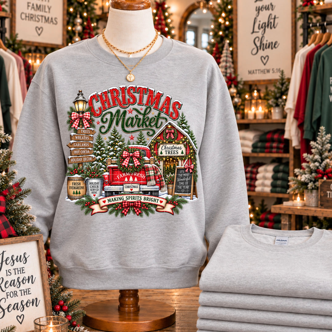 Christmas Market DTF Print