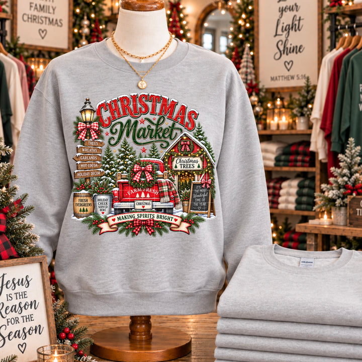 Christmas Market DTF Print