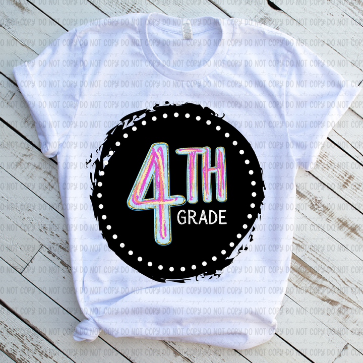 Color Circle Grade Levels DTF Print